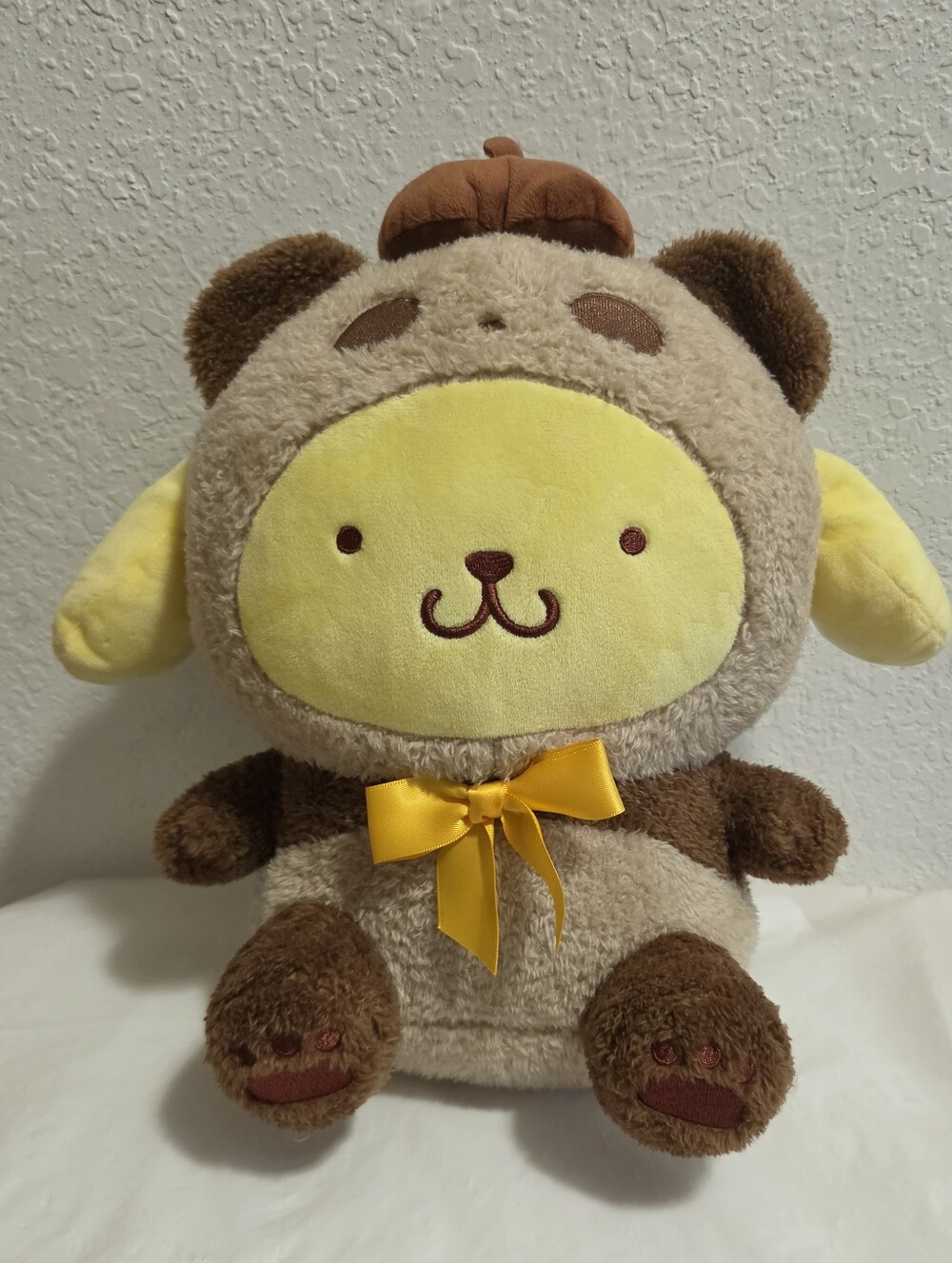 Sanrio Pompompurin In Panda Kigurumi Plush Toy
